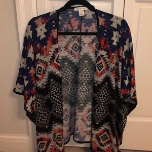 NWOT Summer Tribal Print Kimono